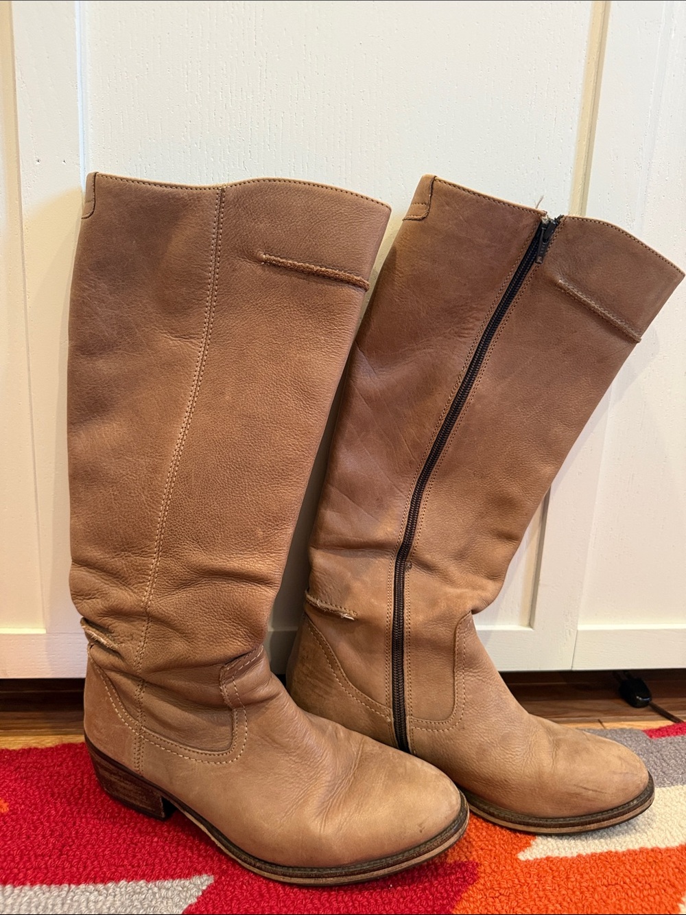 Seychelles Tall Leather Riding Boots - Brown